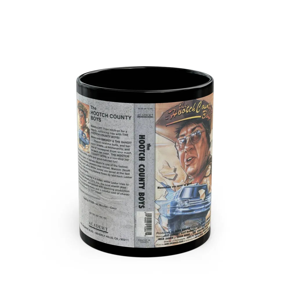 THE HOOTCH COUNTY BOYS (VHS COVER) - Black Coffee Mug-11oz-Go Mug Yourself