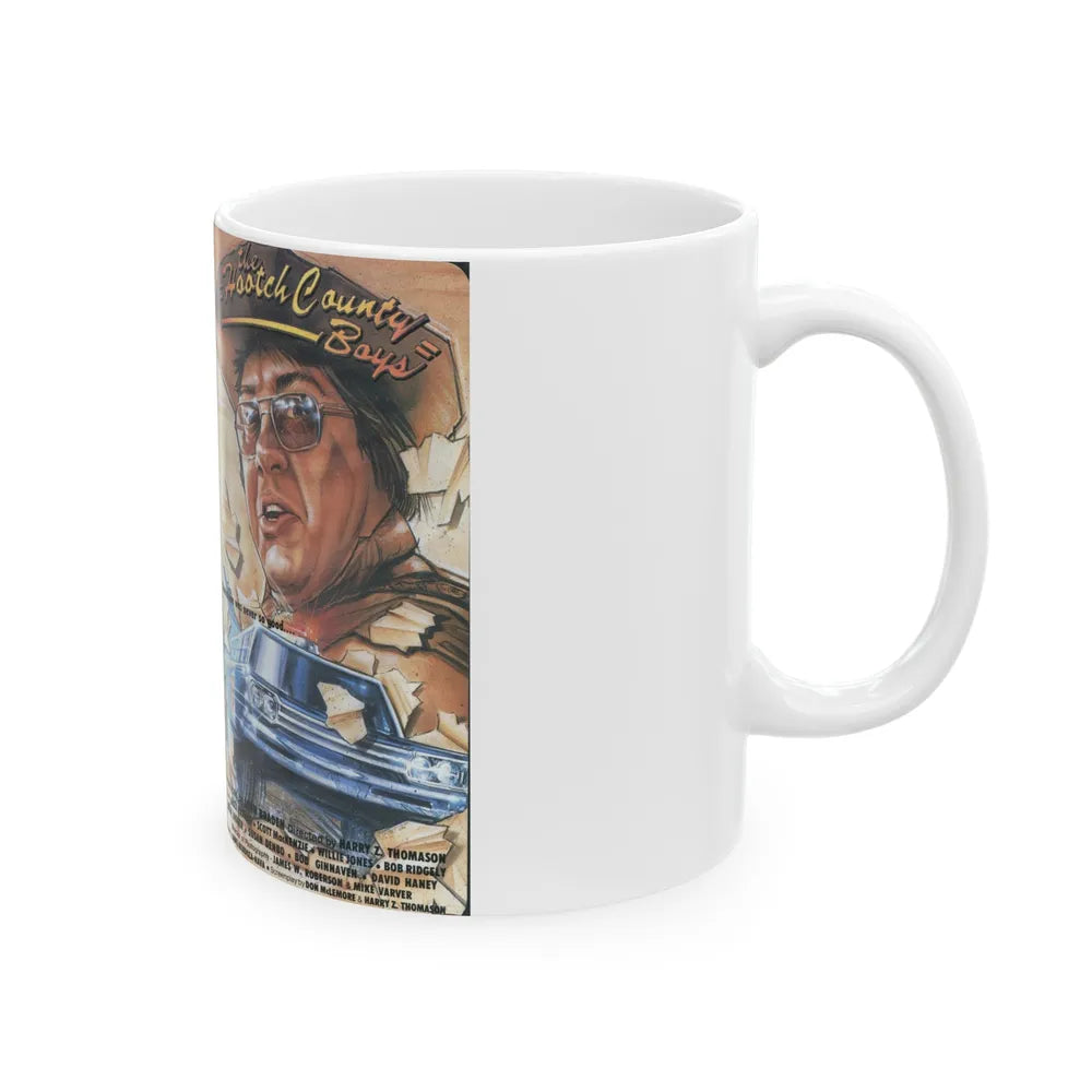 THE HOOTCH COUNTY BOYS (VHS COVER) - White Coffee Mug-Go Mug Yourself