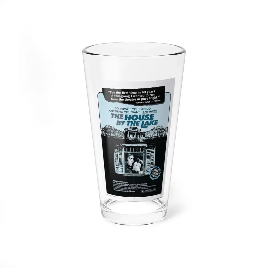 THE HOUSE BY THE LAKE 1976 Movie Poster - Pint Glass 16oz 16oz - Go Mug Yourself