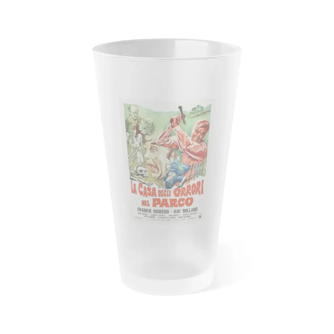 THE HOUSE IN NIGHTMARE PARK (ITALIAN) 1973 Movie Poster - Frosted Pint Glass 16oz Default Title - Go Mug Yourself