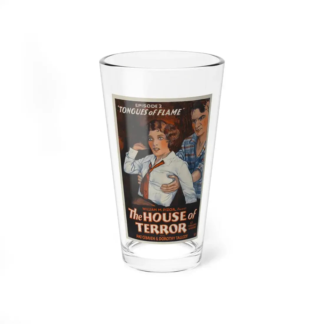 THE HOUSE OF TERROR 1928 Movie Poster - Pint Glass 16oz 16oz - Go Mug Yourself