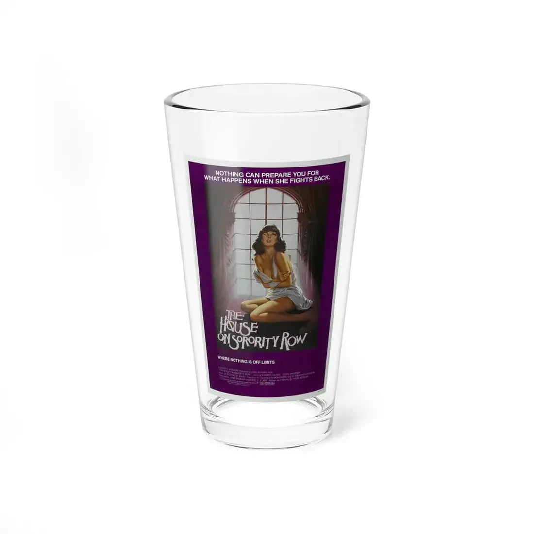 THE HOUSE ON SORORITY ROW 1982 Movie Poster - Pint Glass 16oz 16oz - Go Mug Yourself