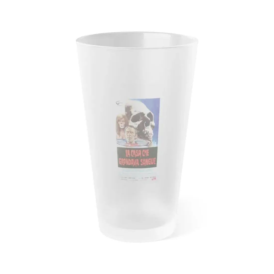THE HOUSE THAT DRIPPED BLOOD (ITALIAN) 1971 Movie Poster - Frosted Pint Glass 16oz Default Title - Go Mug Yourself