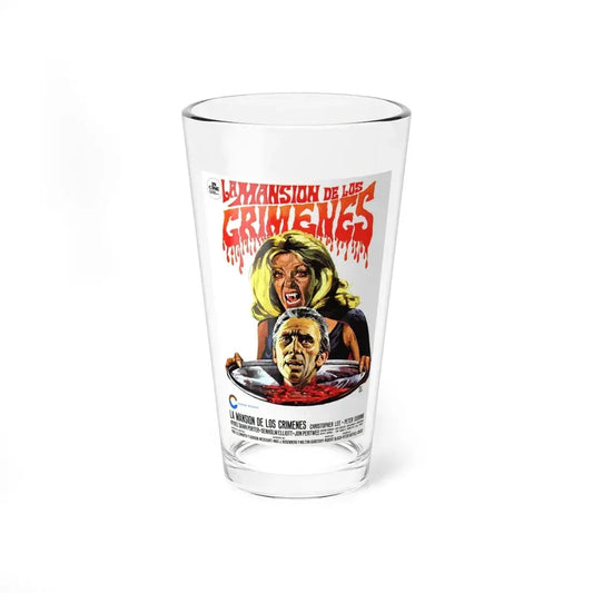 THE HOUSE THAT DRIPPED BLOOD (SPANISH) 1971 Movie Poster - Pint Glass 16oz 16oz - Go Mug Yourself