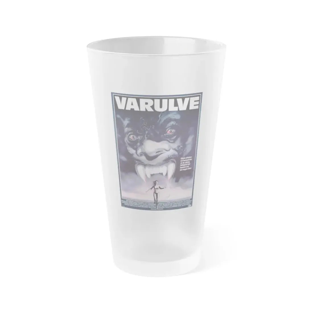 THE HOWLING (DANISH) 1981 Movie Poster - Frosted Pint Glass 16oz Default Title - Go Mug Yourself