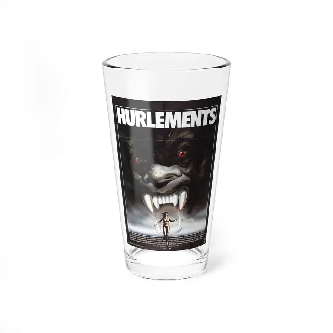 THE HOWLING (FRENCH) 1981 Movie Poster - Pint Glass 16oz 16oz - Go Mug Yourself