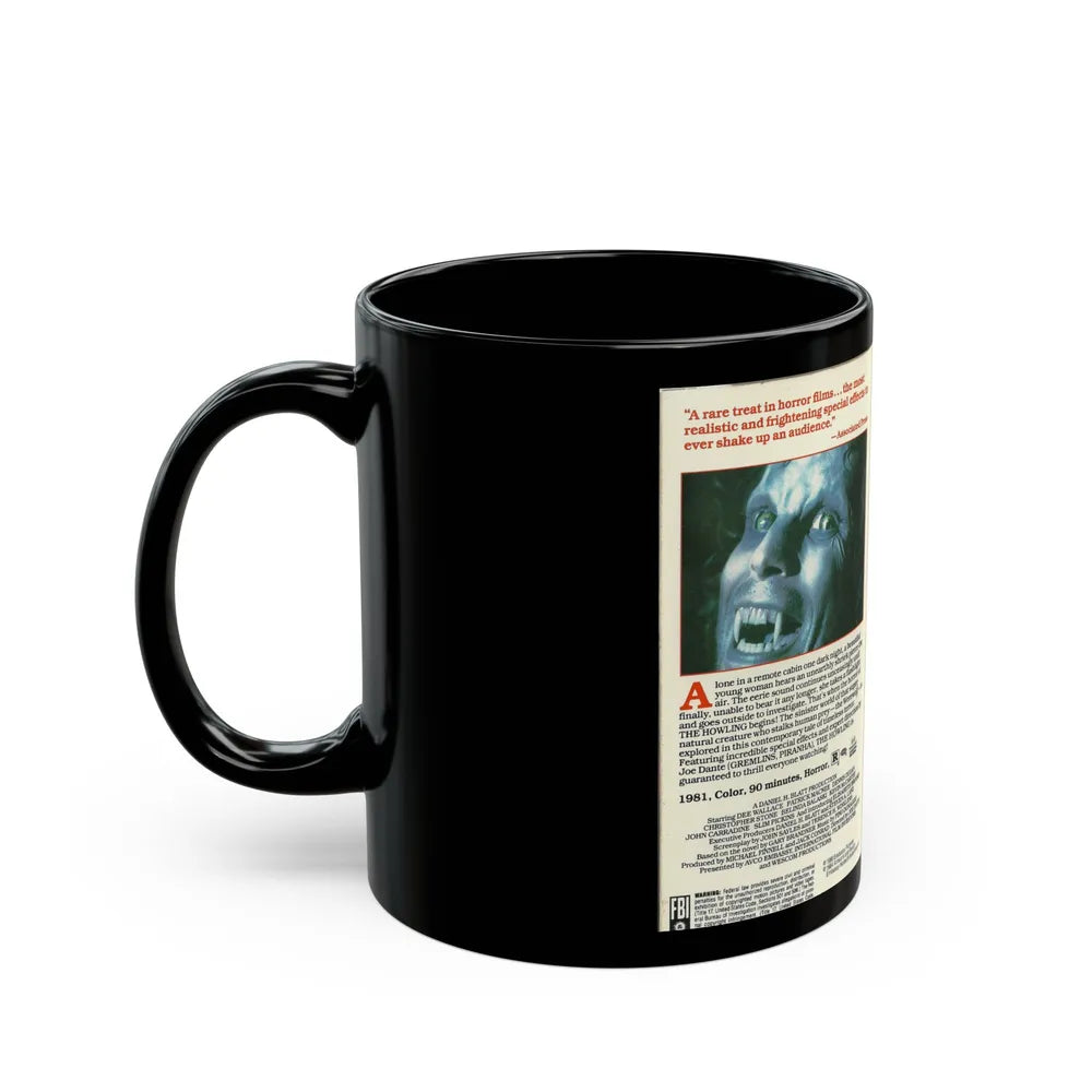 THE HOWLING (VHS COVER) - Black Coffee Mug-Go Mug Yourself