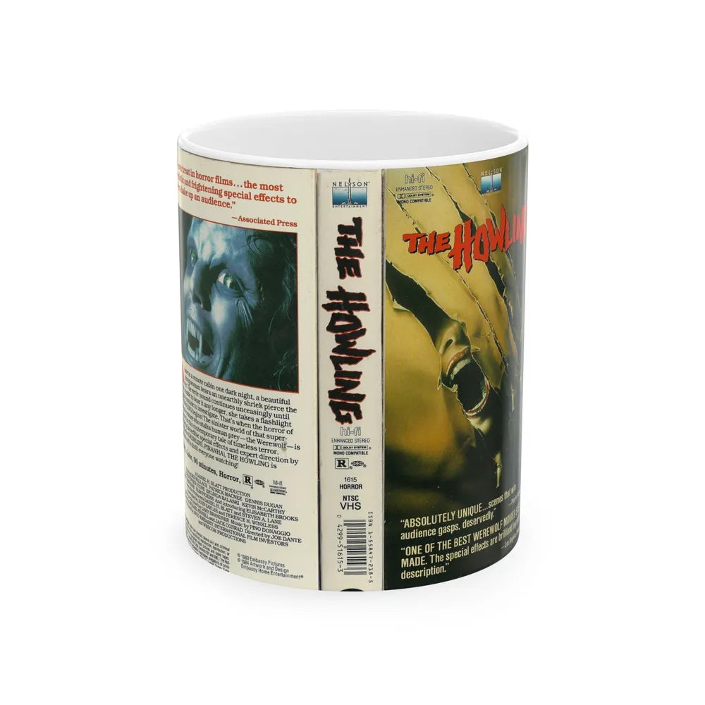 THE HOWLING (VHS COVER) - White Coffee Mug-11oz-Go Mug Yourself