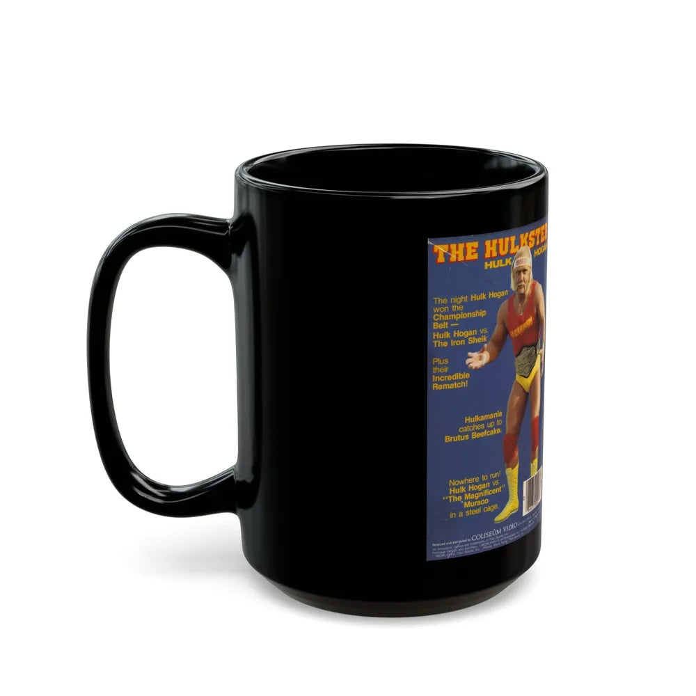 THE HULKSTER HULK HOGAN (VHS COVER) - Black Coffee Mug-Go Mug Yourself