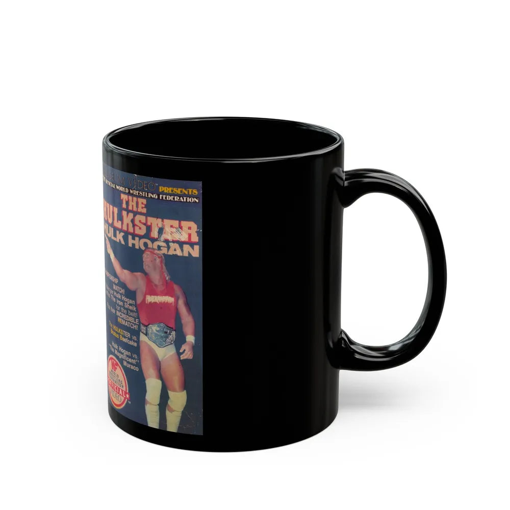 THE HULKSTER HULK HOGAN (VHS COVER) - Black Coffee Mug-Go Mug Yourself
