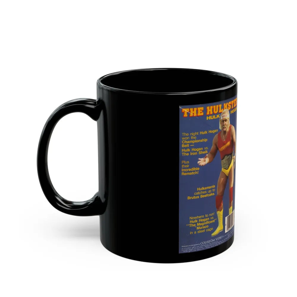 THE HULKSTER HULK HOGAN (VHS COVER) - Black Coffee Mug-Go Mug Yourself