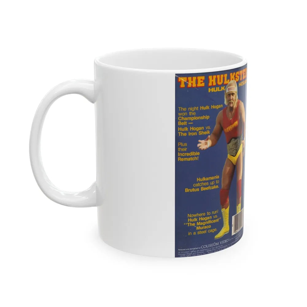 THE HULKSTER HULK HOGAN (VHS COVER) - White Coffee Mug-Go Mug Yourself