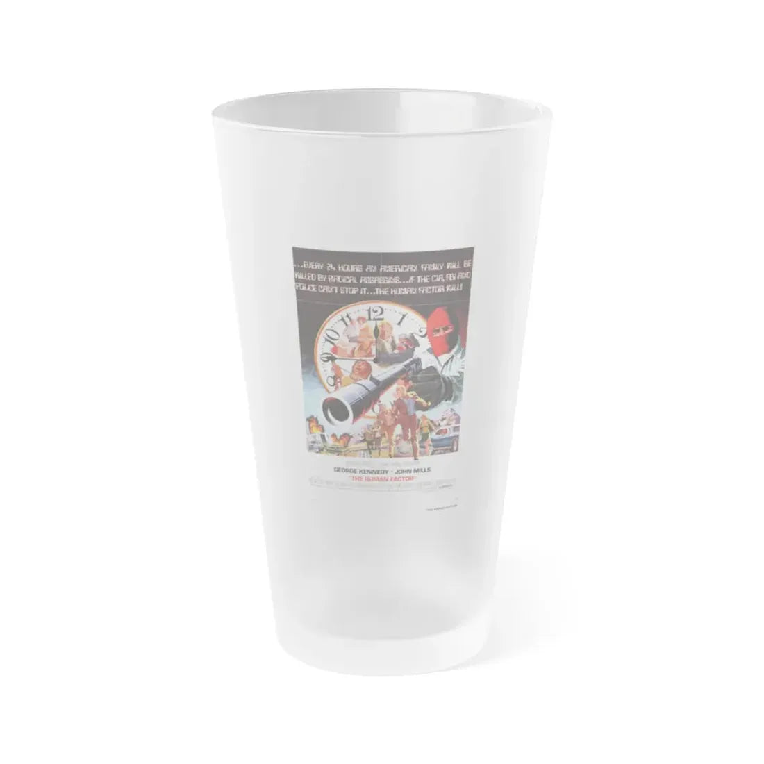 THE HUMAN FACTOR 1979 Movie Poster - Frosted Pint Glass 16oz Default Title - Go Mug Yourself