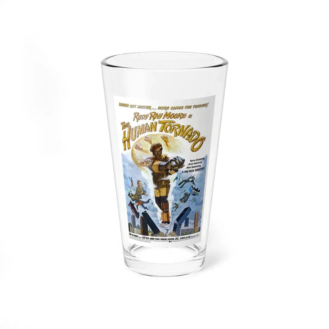 THE HUMAN TORNADO 1976 Movie Poster - Pint Glass 16oz 16oz - Go Mug Yourself