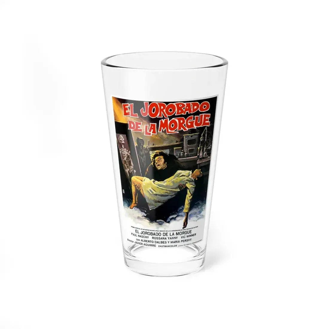 THE HUNCHBACK OF THE MORGUE 1973 Movie Poster - Pint Glass 16oz 16oz - Go Mug Yourself