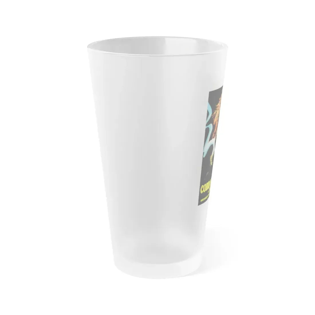 THE HUNTERS OF THE GOLDEN COBRA (DANISH) 1982 Movie Poster - Frosted Pint Glass 16oz - Go Mug Yourself