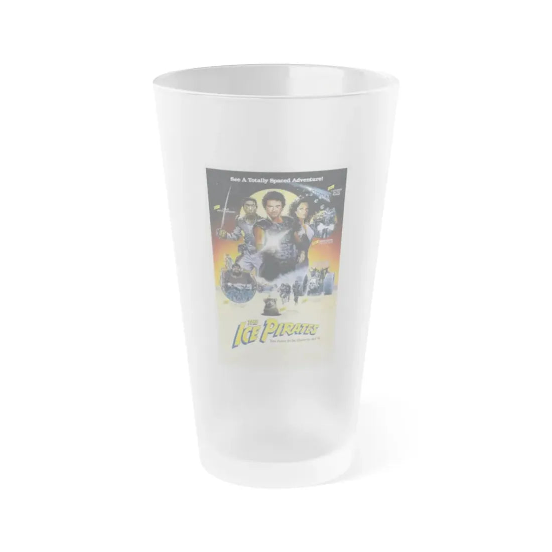 THE ICE PIRATES 1984 Movie Poster - Frosted Pint Glass 16oz 16oz Frosted - Go Mug Yourself
