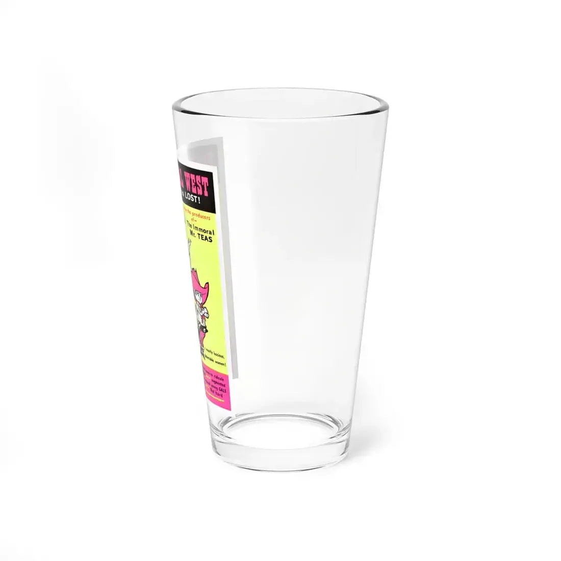THE IMMORAL WEST 1962 Movie Poster - Pint Glass 16oz - Go Mug Yourself