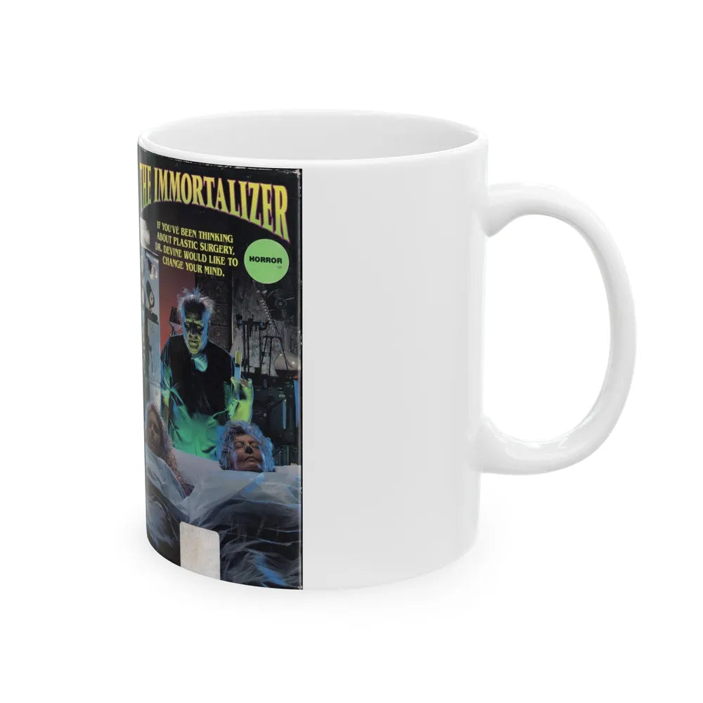 THE IMMORTALIZER (VHS COVER) - White Coffee Mug-Go Mug Yourself