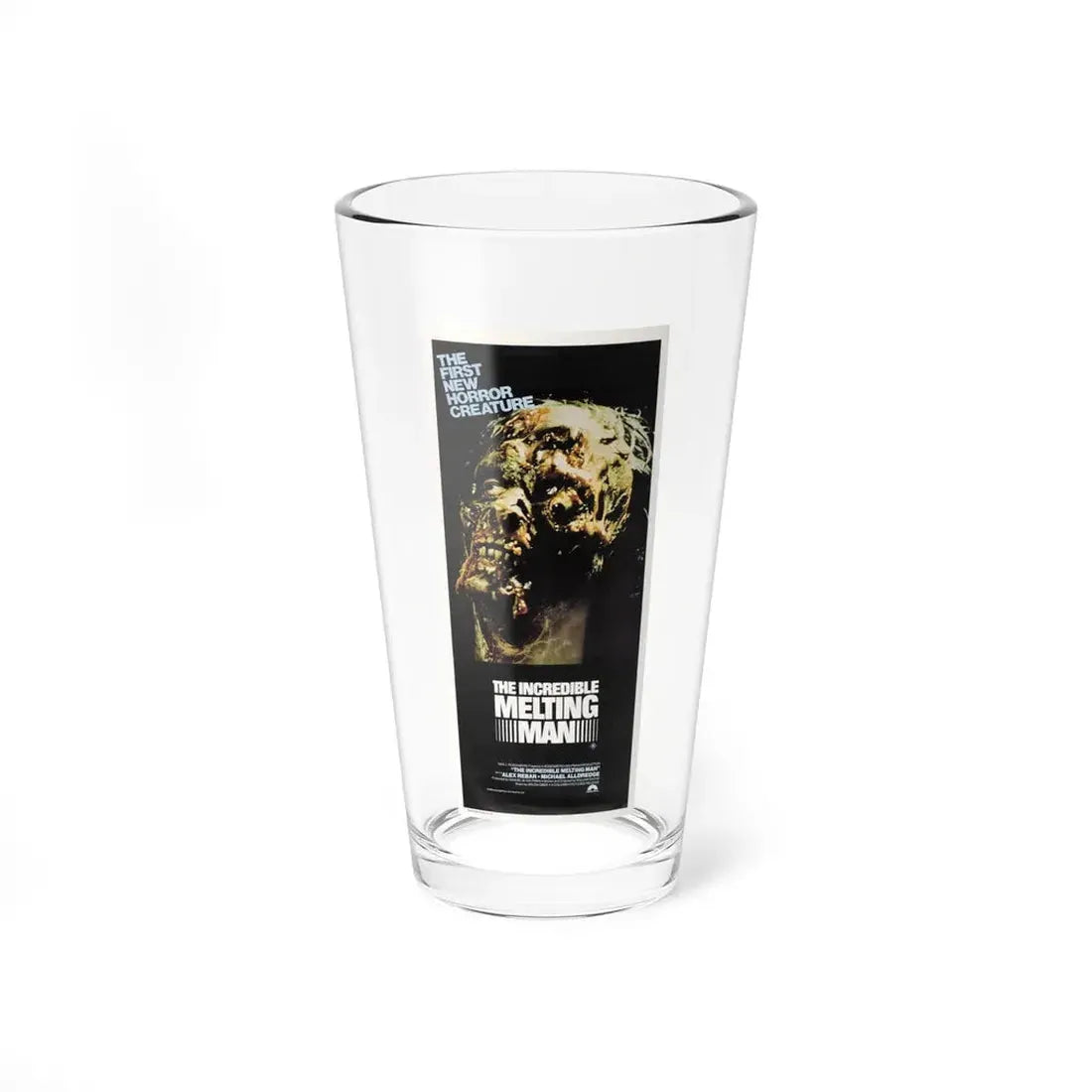 THE INCREDIBLE MELTING MAN 1977 Movie Poster - Pint Glass 16oz 16oz - Go Mug Yourself