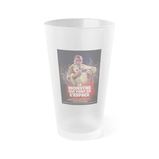 THE INCREDIBLE MELTING MAN (FRENCH) 1977 Movie Poster - Frosted Pint Glass 16oz 16oz Frosted - Go Mug Yourself