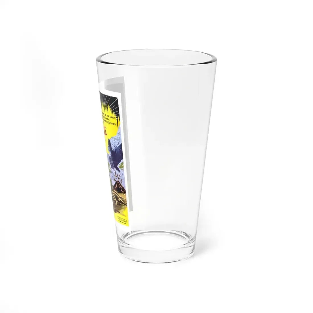 THE INCREDIBLE PETRIFIED WORLD 1959 Movie Poster - Pint Glass 16oz - Go Mug Yourself