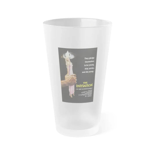 THE INITIATION 1984 Movie Poster - Frosted Pint Glass 16oz 16oz Frosted - Go Mug Yourself