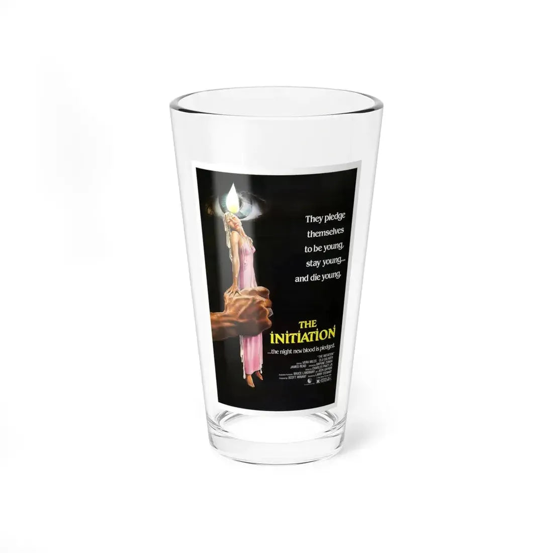 THE INITIATION 1984 Movie Poster - Pint Glass 16oz 16oz - Go Mug Yourself