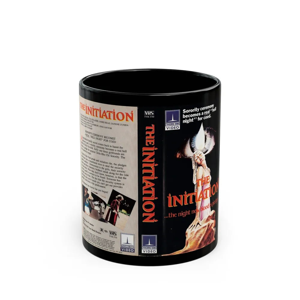THE INITIATION VERSION2 (VHS COVER) - Black Coffee Mug-11oz-Go Mug Yourself