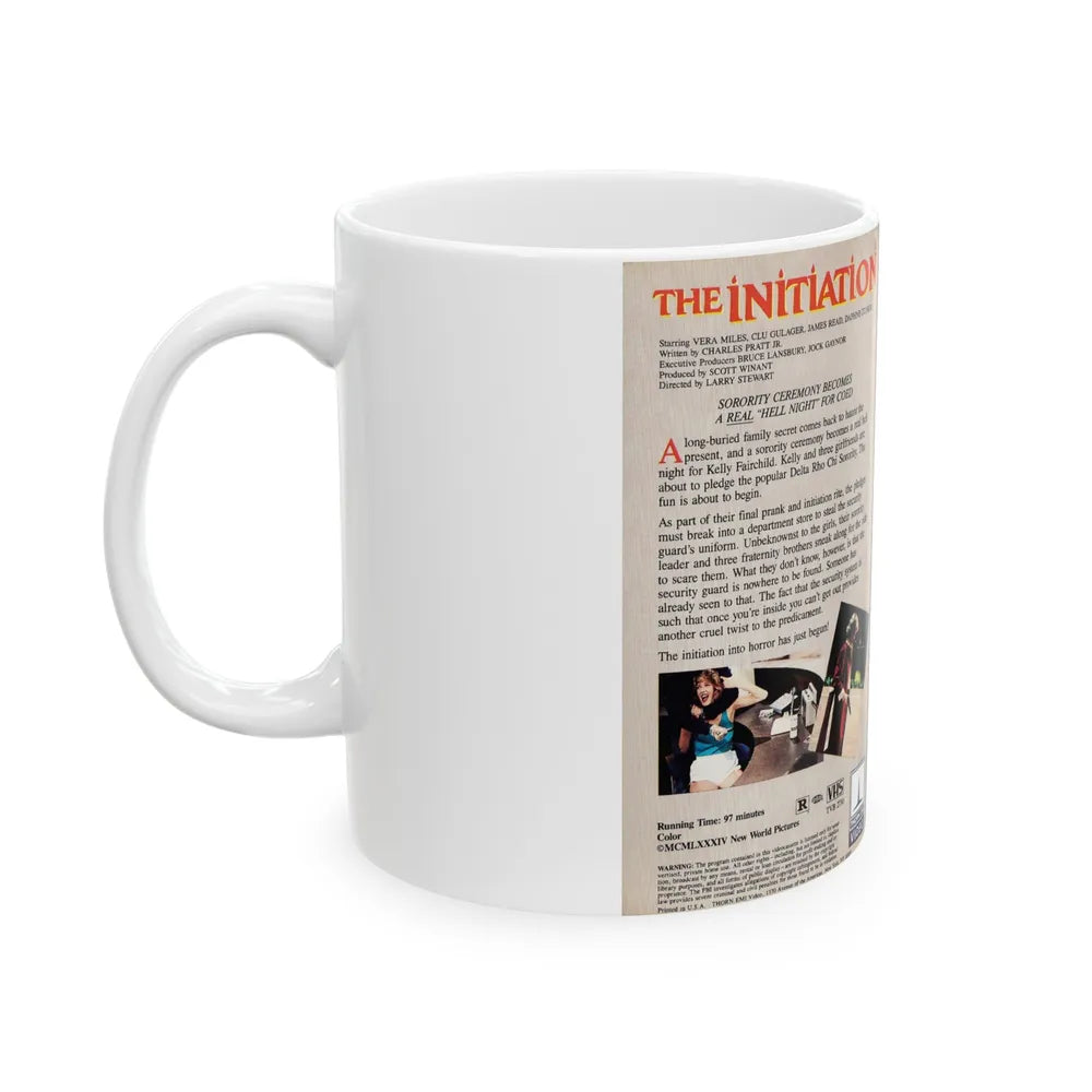 THE INITIATION (VHS COVER) - White Coffee Mug-Go Mug Yourself