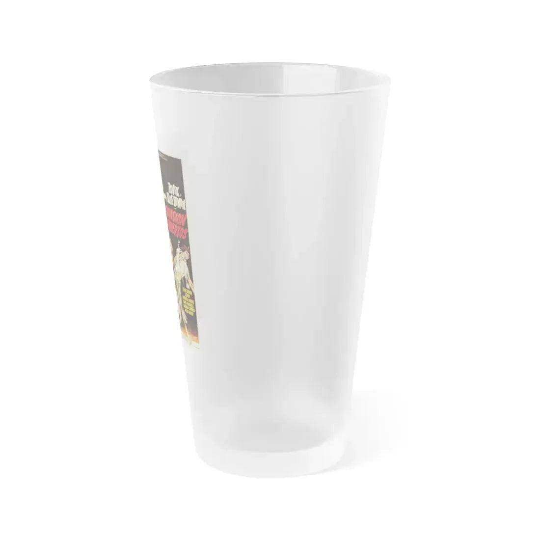 THE INVASION OF THE DEAD 1973 Movie Poster - Frosted Pint Glass 16oz - Go Mug Yourself
