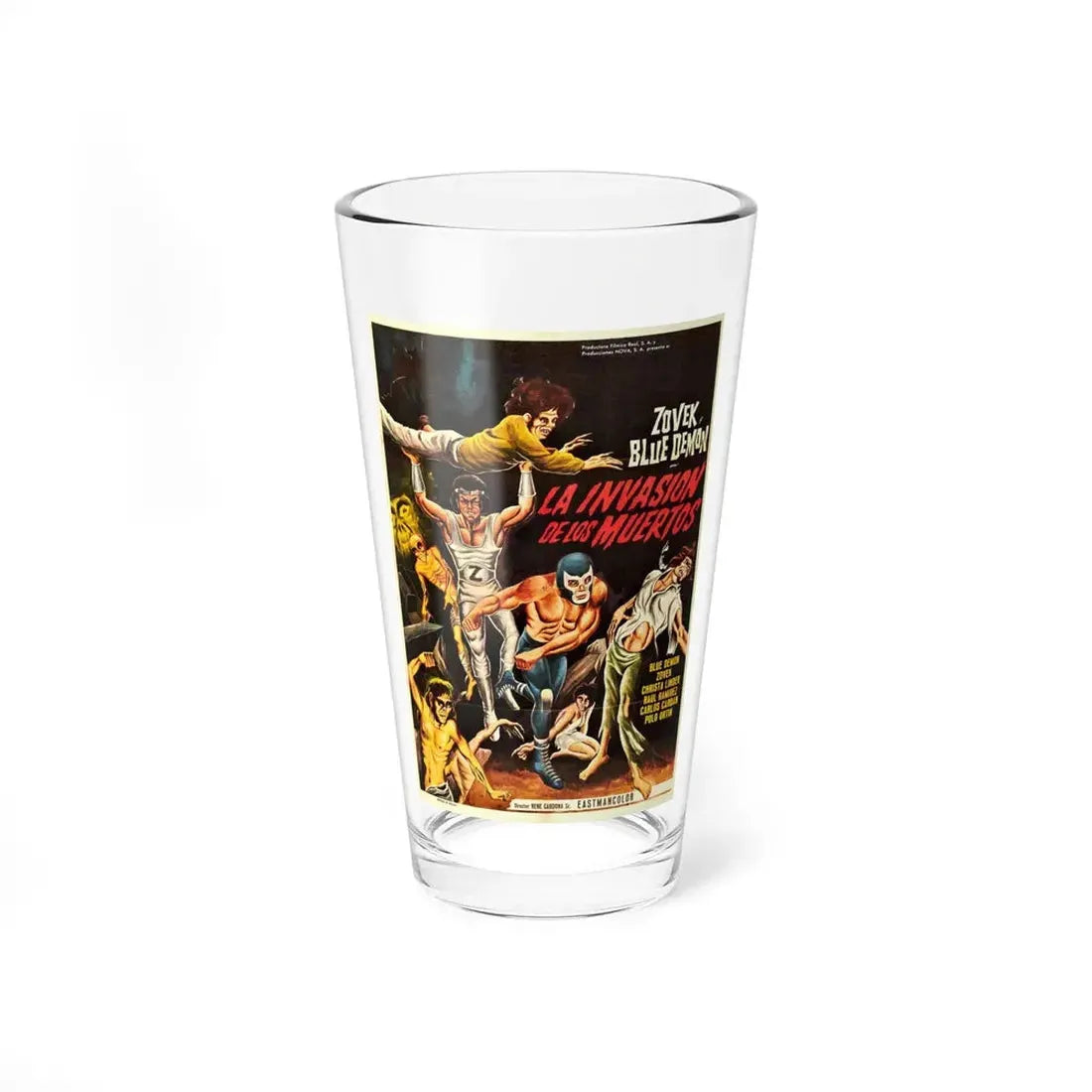 THE INVASION OF THE DEAD 1973 Movie Poster - Pint Glass 16oz 16oz - Go Mug Yourself