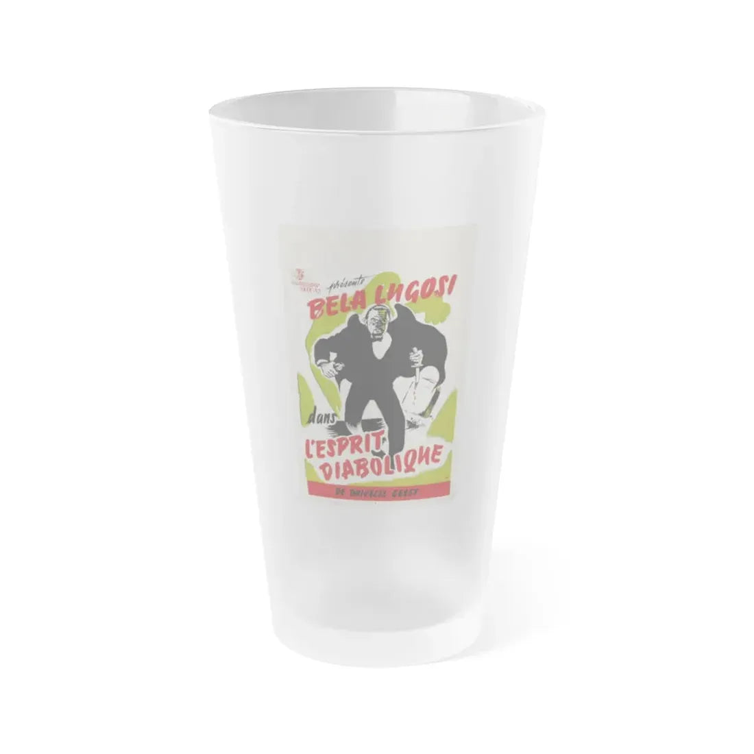 THE INVISIBLE GHOST (BELGIAN) 1941 Movie Poster - Frosted Pint Glass 16oz 16oz Frosted - Go Mug Yourself