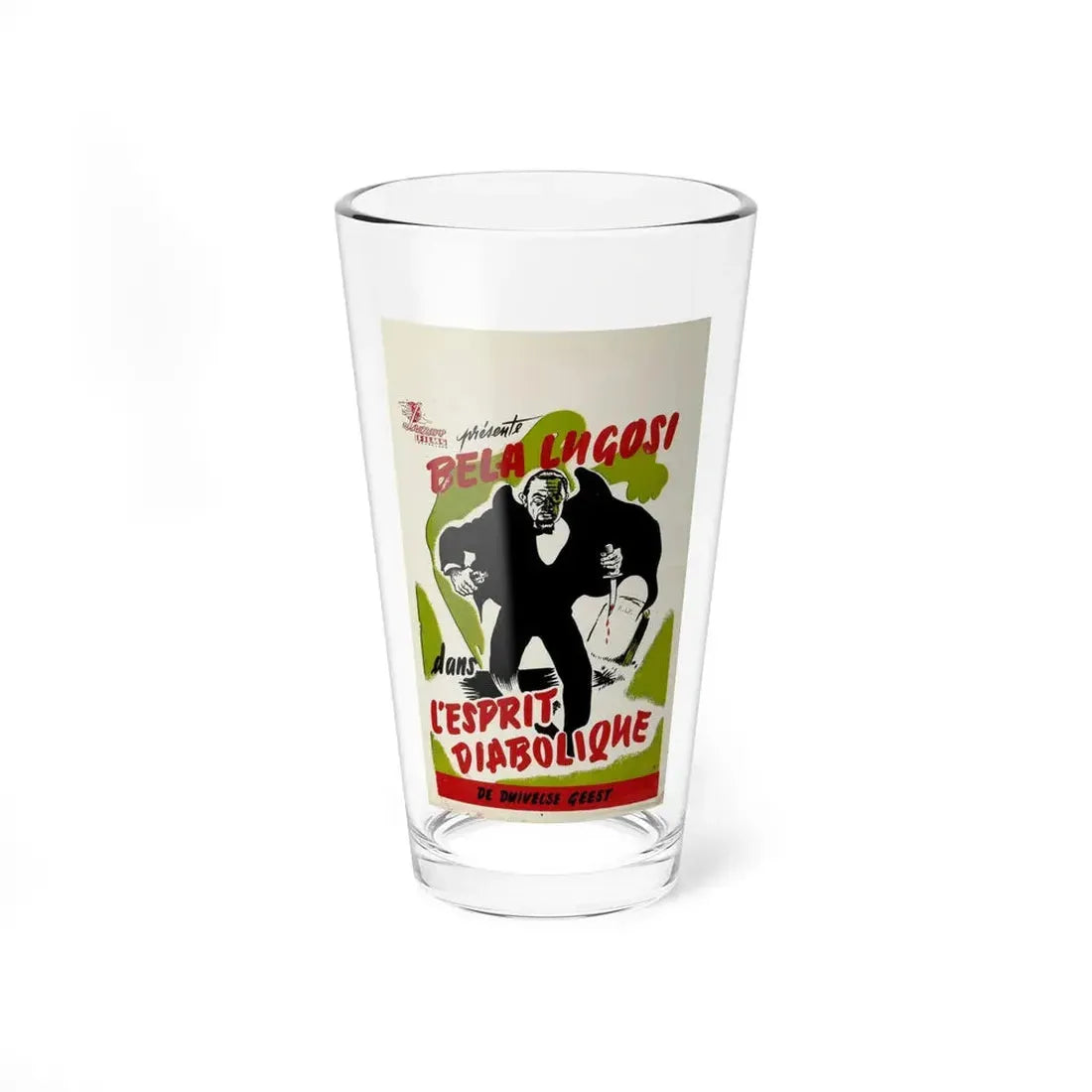 THE INVISIBLE GHOST (BELGIAN) 1941 Movie Poster - Pint Glass 16oz 16oz - Go Mug Yourself