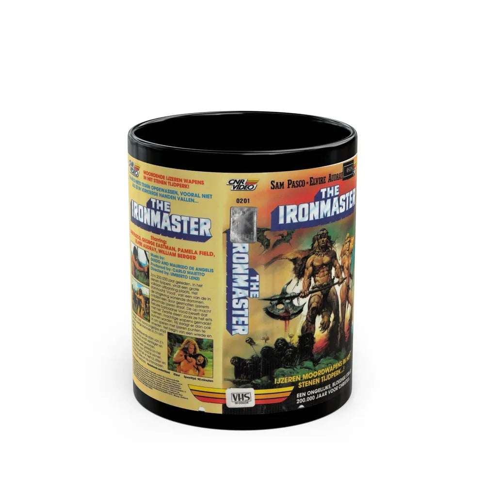 THE IRONMASTER SAM PASCO (VHS COVER) - Black Coffee Mug-11oz-Go Mug Yourself