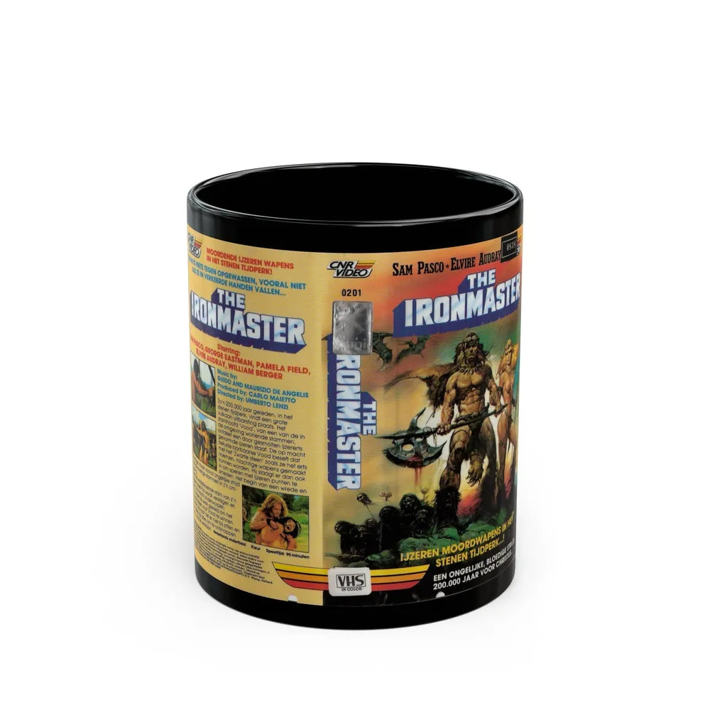THE IRONMASTER (VHS COVER) - Black Coffee Mug-11oz-Go Mug Yourself