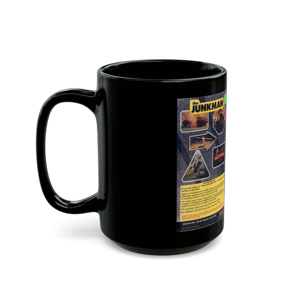 THE JUNKMAN (VHS COVER) - Black Coffee Mug-Go Mug Yourself