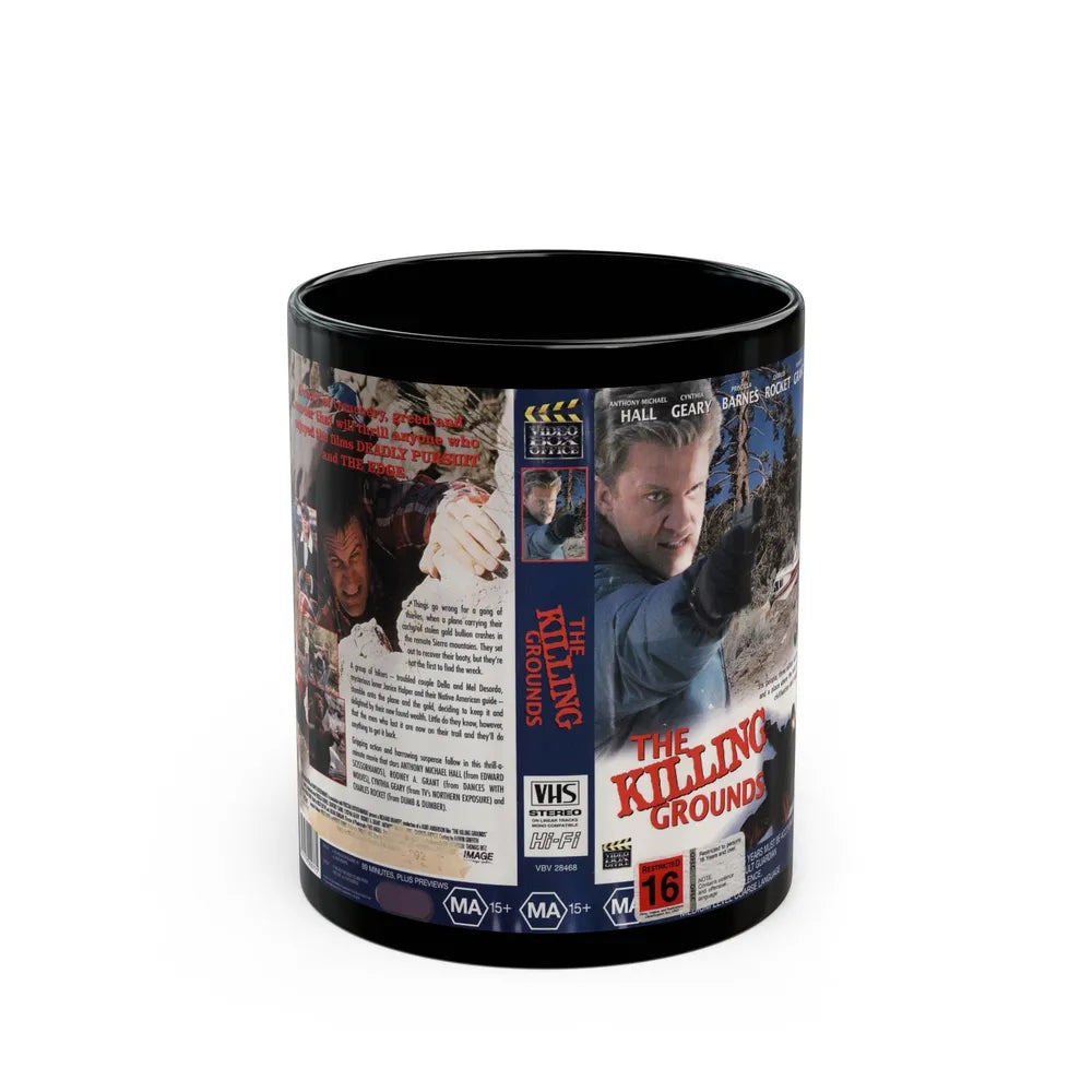 THE KILLING GROUNDS (VHS COVER) - Black Coffee Mug-11oz-Go Mug Yourself
