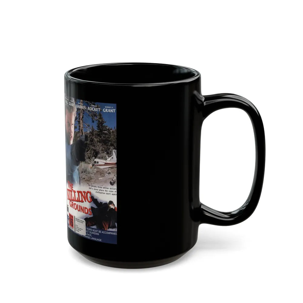 THE KILLING GROUNDS (VHS COVER) - Black Coffee Mug-Go Mug Yourself
