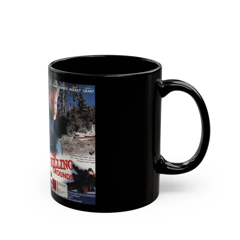 THE KILLING GROUNDS (VHS COVER) - Black Coffee Mug-Go Mug Yourself