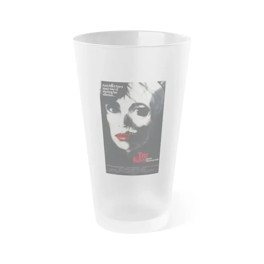 THE KISS 1988 Movie Poster - Frosted Pint Glass 16oz 16oz Frosted - Go Mug Yourself