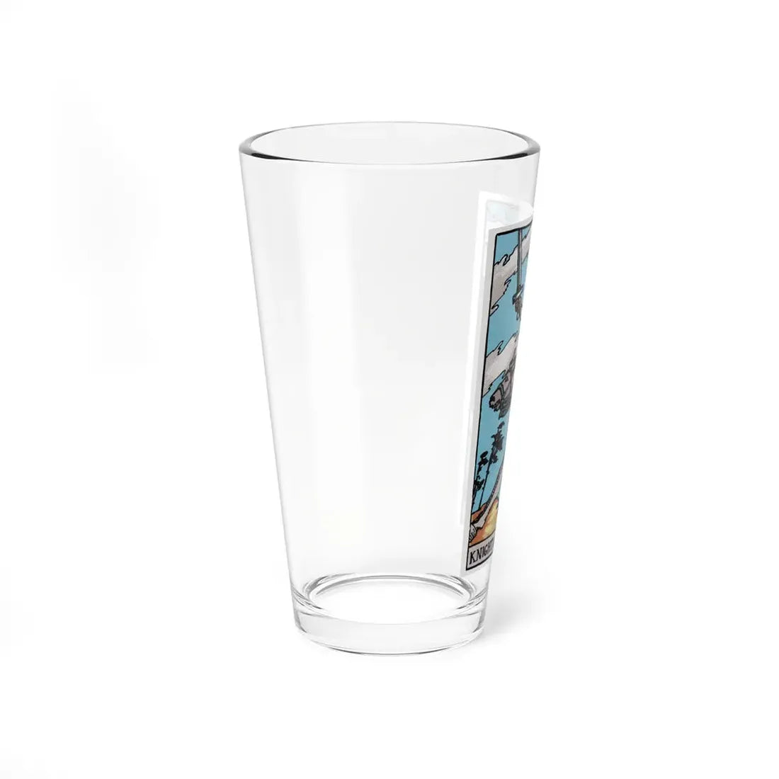 The Knight of Swords (Tarot Card) Pint Glass 16oz - Go Mug Yourself
