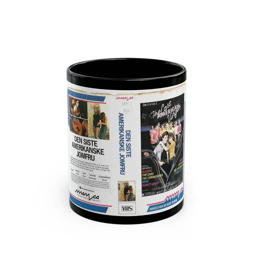 THE LAST AMERICAN VIRGIN (VHS COVER) - Black Coffee Mug-11oz-Go Mug Yourself