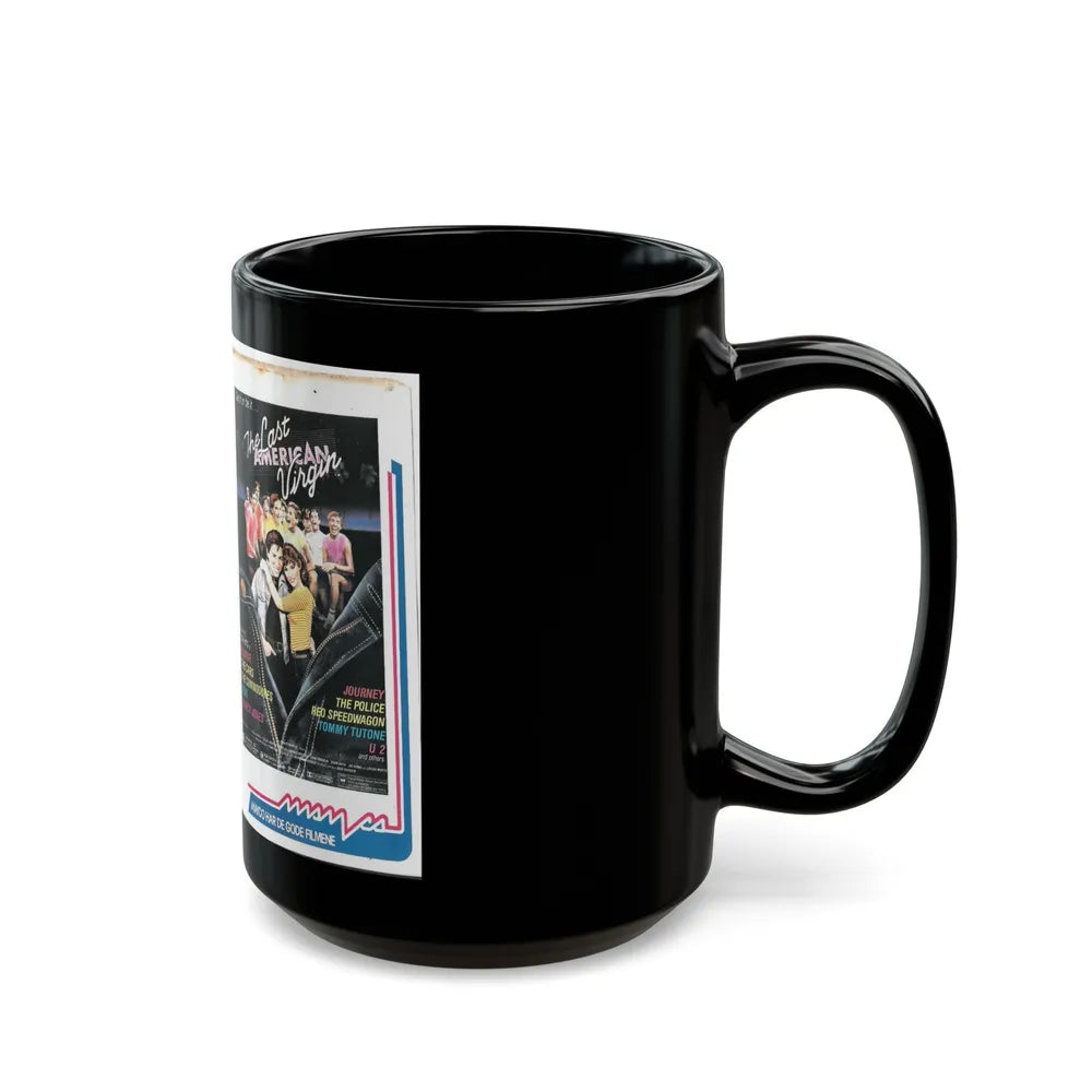 THE LAST AMERICAN VIRGIN (VHS COVER) - Black Coffee Mug-Go Mug Yourself