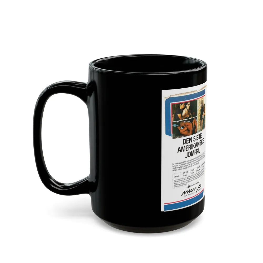 THE LAST AMERICAN VIRGIN (VHS COVER) - Black Coffee Mug-Go Mug Yourself