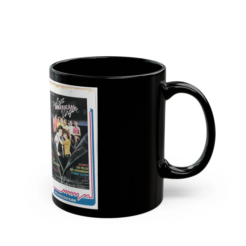 THE LAST AMERICAN VIRGIN (VHS COVER) - Black Coffee Mug-Go Mug Yourself