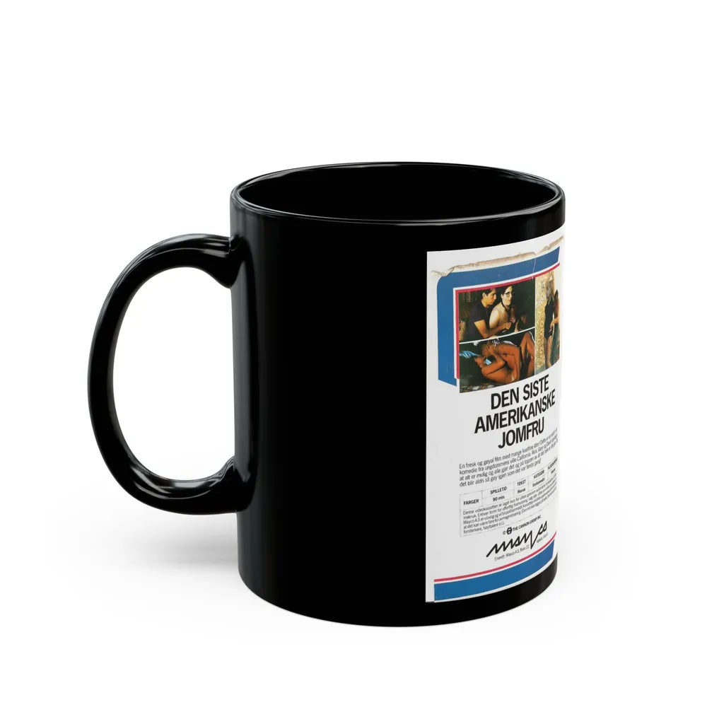 THE LAST AMERICAN VIRGIN (VHS COVER) - Black Coffee Mug-Go Mug Yourself