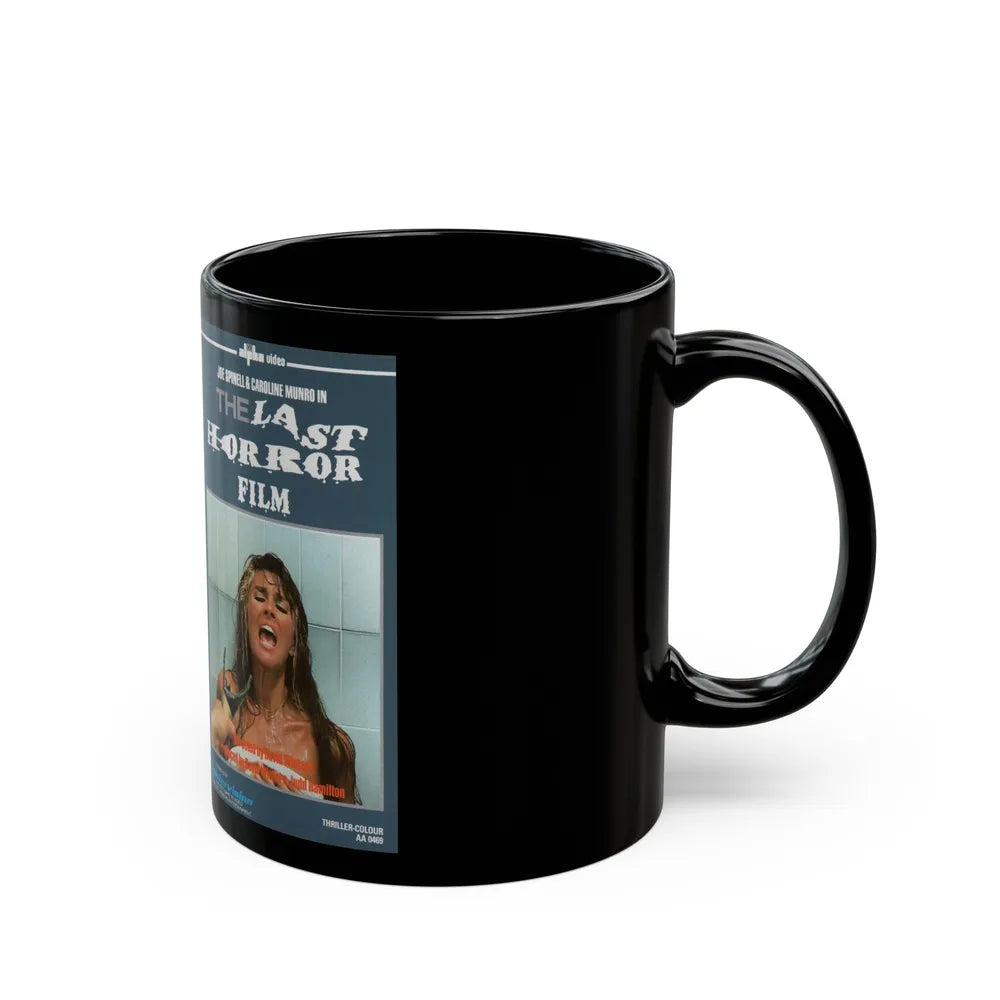 THE LAST HORROR FILM (VHS COVER) - Black Coffee Mug-Go Mug Yourself