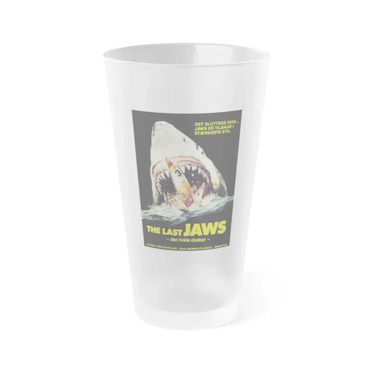 THE LAST JAWS (DANISH) 1981 Movie Poster - Frosted Pint Glass 16oz 16oz Frosted - Go Mug Yourself
