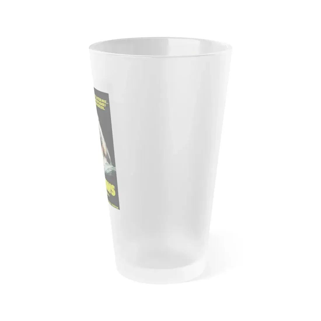 THE LAST JAWS (DANISH) 1981 Movie Poster - Frosted Pint Glass 16oz - Go Mug Yourself